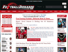 Tablet Screenshot of footballdiehards.com